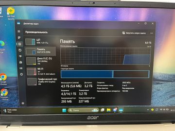 Б/в Ноутбук Acer 14/pentium n6000 ddr4/8gb ddr4/hdd *відсутній/ssd 512 gb/*інтегрована 01-200789264