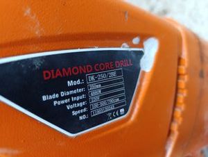 Б/в Установка алмазного буріння Diamond Core Drill dk-250 2be 01-200831079