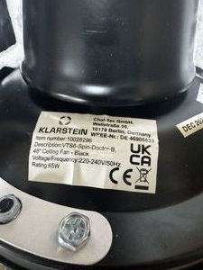 Б/у Вентилятор стельовий Klarstein spin doctor 10028296 01-200834727