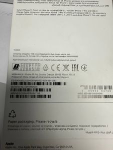 Б/у Мобильный телефон Apple iphone 17 pro 256gb 01-200887584