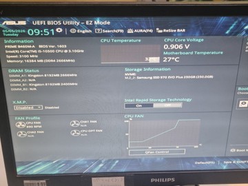 Б/в Системний блок Пк intel core i5-10500/ram 16 gb/hdd відсутній/ssd 250 gb/nvidia gt 710 (geforce) 2gb ddr3 64bit 01-200945896