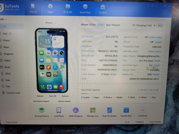 Б/в Мобільний телефон Apple iphone 15 pro 256gb 01-200910028