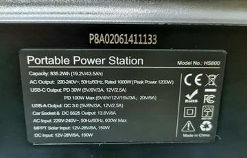 Б/в Зарядна станція Powerplant hs800 835.2wh 01-200998854