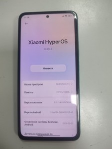 Б/в Мобільний телефон Xiaomi redmi note 14 6/128gb 01-201004401