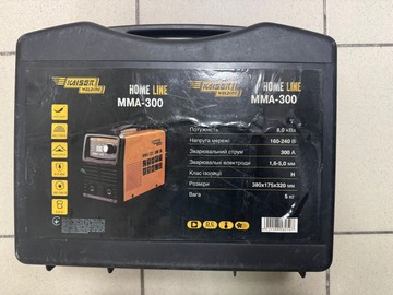 Б/в Зварювальний апарат Kaiser Welding mma-300 home line 01-201007312
