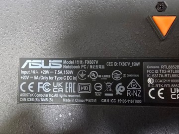 Б/в Ноутбук Asus 15/core 5 210h ddr4/16gb ddr4/hdd *відсутній/ssd 512 gb/geforce rtx3050 6gb 01-201011110
