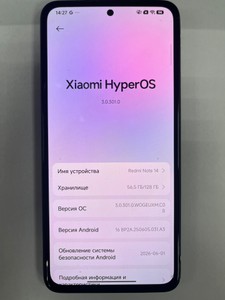 Б/в Мобільний телефон Xiaomi redmi note 14 6/128gb 01-201066087