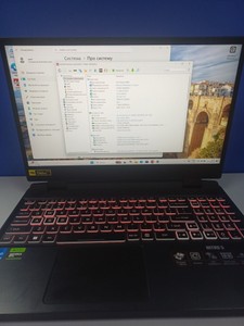 Б/в Ноутбук Acer 15/core i9-12900h ddr5/16gb ddr5/hdd *відсутній/ssd 512 gb/geforce rtx4060 8gb 01-201170742