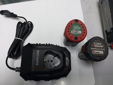 01-200780260: Parkside ppwsa 12 a1 + 1акб paok 12 2.5a1 2.5ah + 1акб papk 12 a4 2.0ah+ зарядка plgk 12 a3