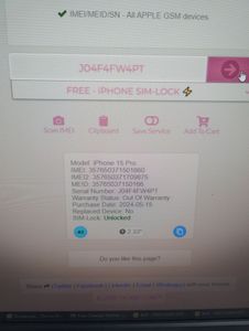 Б/у Мобильний телефон Apple iphone 15 pro 256gb 01-200779207