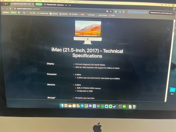 Б/в Моноблок Apple imac 21.5" a1418 core i5 2.3ghz/ram 8gb/hdd1000gb/video iris plus graphics 640 01-200862804