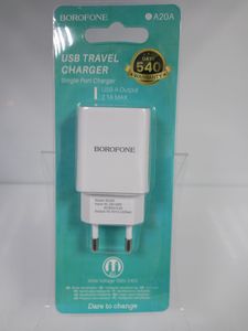 Б/в Мережевий зарядний пристрій Borofone ba20a 16-000272956