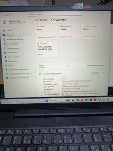 Б/в Ноутбук Lenovo 15/core i3-1315u ddr5/8gb ddr4/hdd *відсутній/ssd 128 gb/*інтегрована 01-200928320