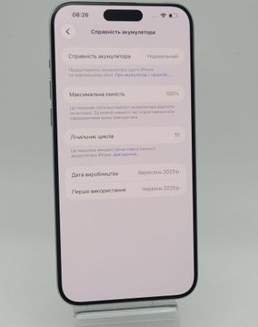 Б/в Мобільний телефон Apple iphone 15 pro max 256gb esim 01-200900191