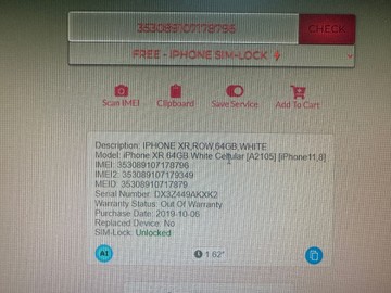 Б/у Мобільний телефон Apple iphone xr 64gb 01-200954262