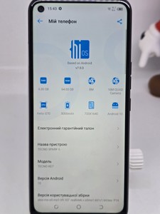 Б/у Мобільний телефон Tecno spark 6 ke7 4/64gb 01-200954038