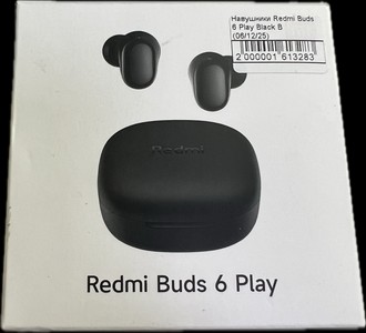 Б/в Навушники Redmi buds 6 play black 18-000096184