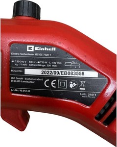 Б/у Высоторез Einhell gc-ec 7520 t 01-200964420