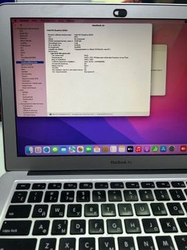 Б/в Ноутбук Apple macbook air 13.3" a1466/ core i7 2.2ghz/ ram8gb/ ssd 512gb/ hd6000 01-200995226