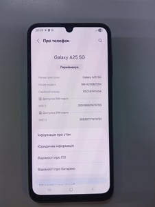 Б/в Мобільний телефон Samsung galaxy a25 5g sm-a256b 6/128gb 01-200997037