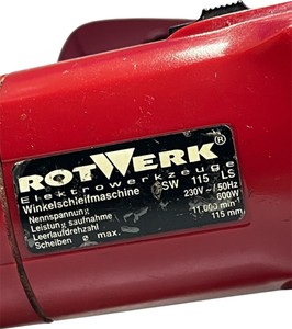 Б/в Кутова шліфмашина Rotwerk esw 115 ls 01-201031347