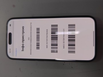 Б/у Мобільний телефон Apple iphone 15 128gb 01-201045711