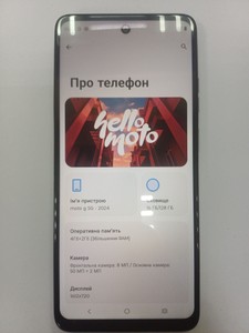 Б/в Мобільний телефон Motorola moto g power 5g 2024 8/128gb 01-201094479
