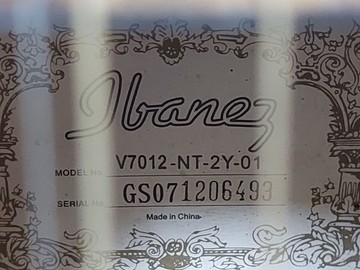 Б/в Акустична гітара Ibanez v7012-nt 01-201103735