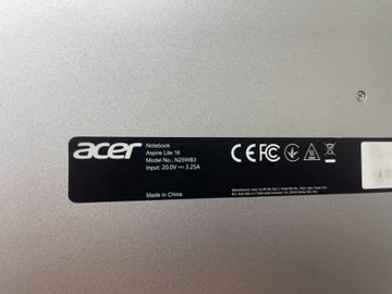 Б/в Ноутбук Acer 16/core i5-1334u ddr4/16gb ddr4/ssd 512 gb/*інтегрована 01-200883333