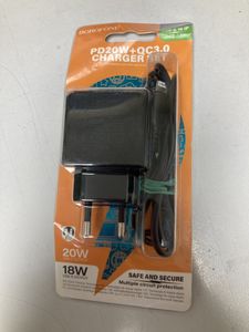 Б/в Мережевий зарядний пристрій Borofone bas14a + lightning 01-200889796