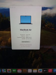 Б/в Ноутбук Apple macbook air 13.6/ m2 / ram 16gb/ ssd 256gb/ gpu 8 core 01-200907168