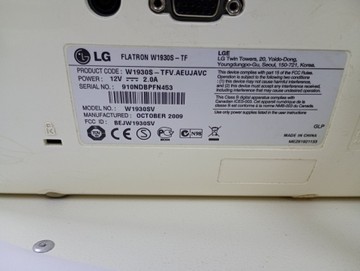 Б/в Монітор Lg flatron w1930s 01-200955428