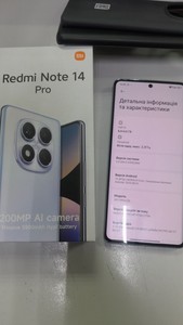 Б/в Мобільний телефон Xiaomi redmi note 14 pro 8/256gb 01-200991523
