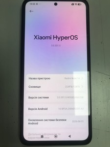 Б/у Мобільний телефон Xiaomi redmi note 14 6/128gb 01-201043582