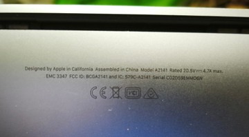 Б/в Ноутбук Apple macbook pro 16" 2019 a2141 core i9 2,4ghz/ram16gb/ssd1tb/uhd graphics 630 01-201057113