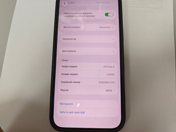 Б/в Навушники Apple airpods 4 01-201075709