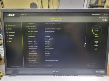 01-200551094: Acer 15/core i5-13420h ddr5/16gb ddr5/hdd *відсутній/ssd 1000 gb/*інтегрована