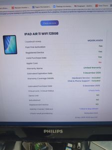 Б/в Планшет Apple ipad air 11 2025 wi-fi 128gb 01-200881151