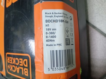 Б/в Шурупокрут Black&Decker bdchd18 1акб зп 01-200924772