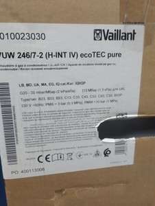Б/в Котел газовий Vaillant ecotec pure vuw 246/7-2 01-200991407