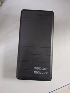 Б/в Повербанк Promate powermine 130w 38000mah 100w pd usb-c 24w pd usb-c 22.5w qc3.0 usb-a total 130w 01-201002100