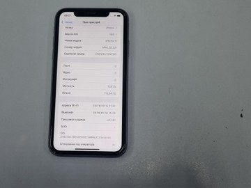 Б/у Мобільний телефон Apple iphone 11 128gb 01-201011605