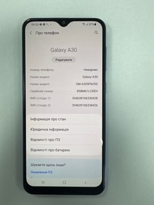 Б/у Мобільний телефон Samsung galaxy a30 2019 3/32gb 01-201026344