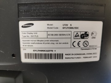 Б/в Монітор Samsung syncmaster 172v 01-201045329
