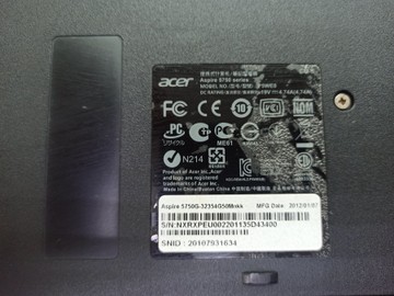 Б/в Ноутбук Acer 15/core i5 2410m ddr3/4gb ddr3/hdd *відсутній/ssd 1200 gb/*інтегрована 01-201054592