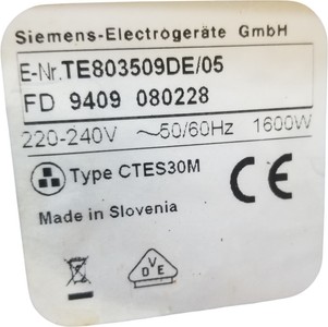 Б/в Кавоварка Siemens eq8 series 300 te803509de 01-200956921