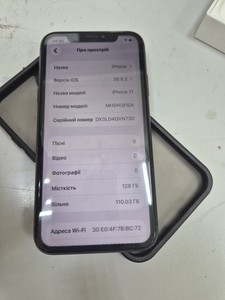 Б/в Мобільний телефон Apple iphone 11 128gb 01-201074489