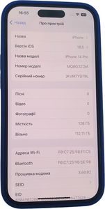 01-200621024: Apple iphone 14 pro 128gb