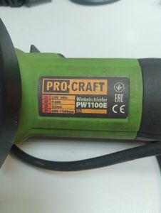 Б/в Кутова шліфмашина Procraft pw-1100 е 01-200866553