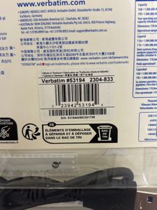 Б/в Жорсткий диск Verbatim store 'n' go usb 3.0 53194 01-200873004